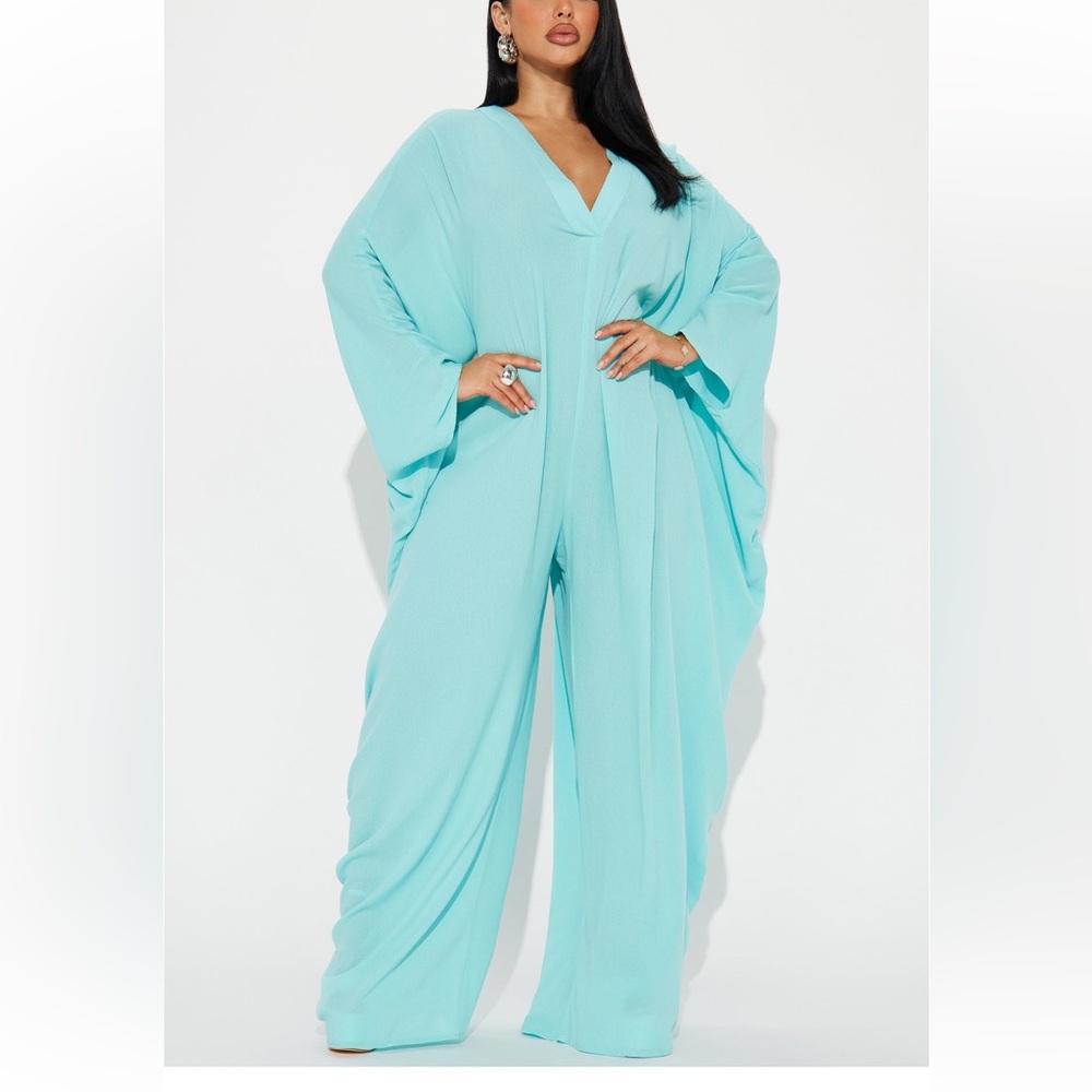 Aqua jumpsuit